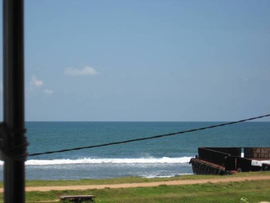océan  vu du restaurant Rampart à Galle