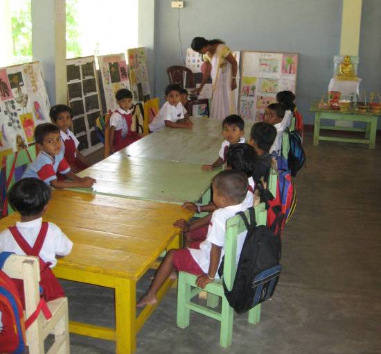 une classe de maternelle