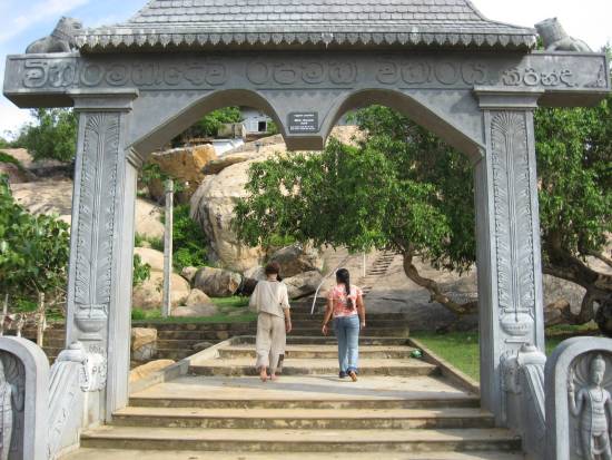 l'entrée du temple